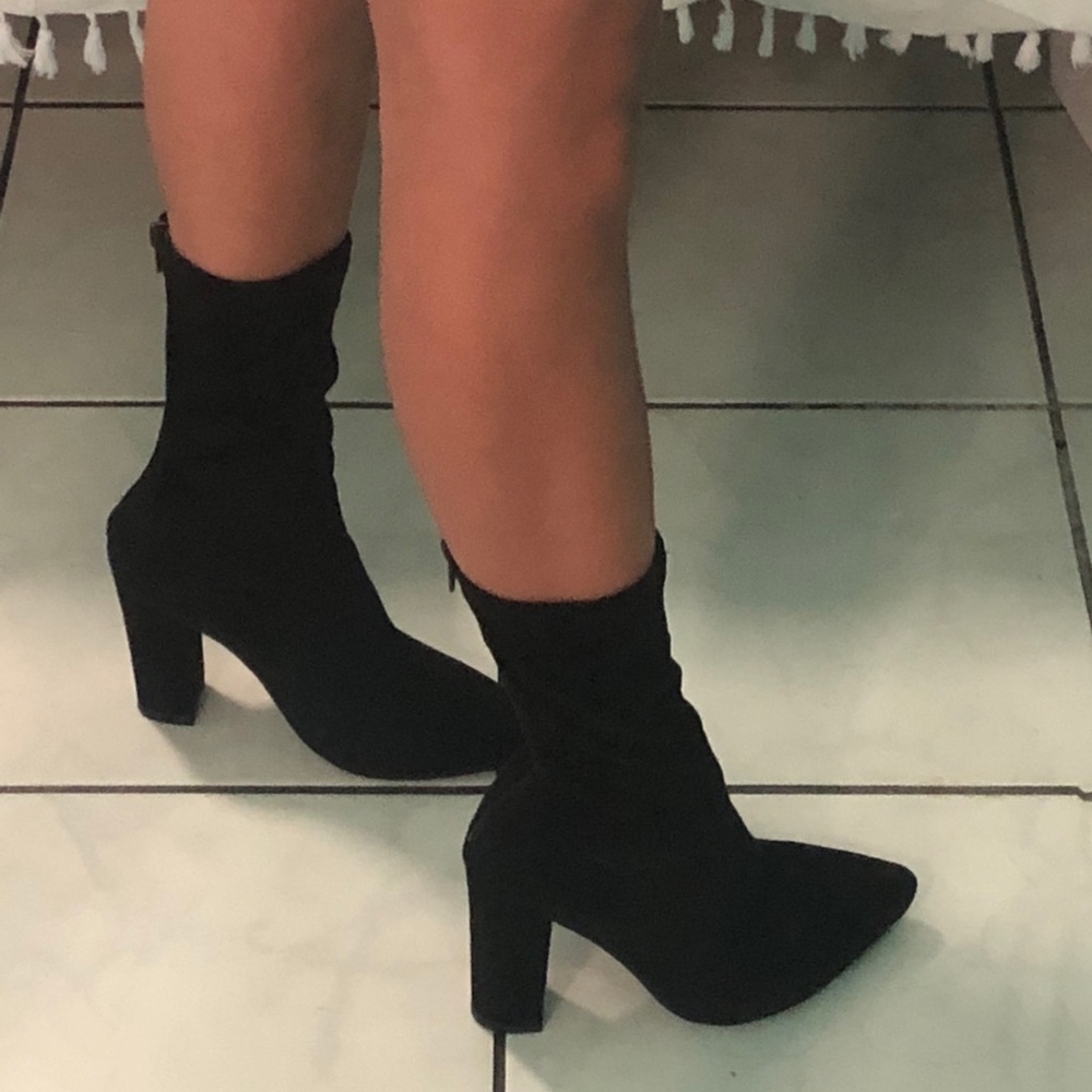 Nasty Gal Sock Heel Booties